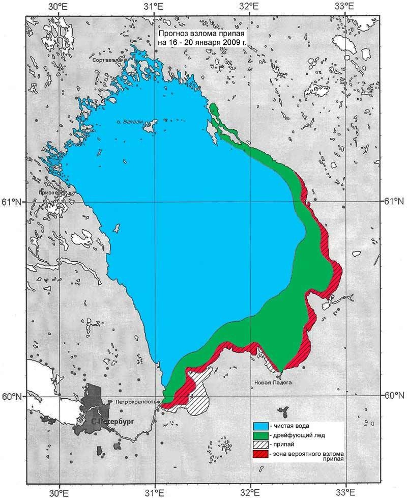 Карта ледовой обстановки онлайн