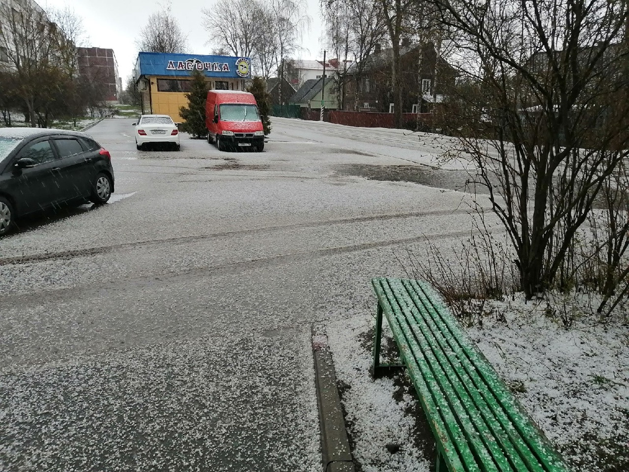 Прямо зима. На Приозерск обрушился град – фото › Статьи › 47новостей из  Ленинградской области