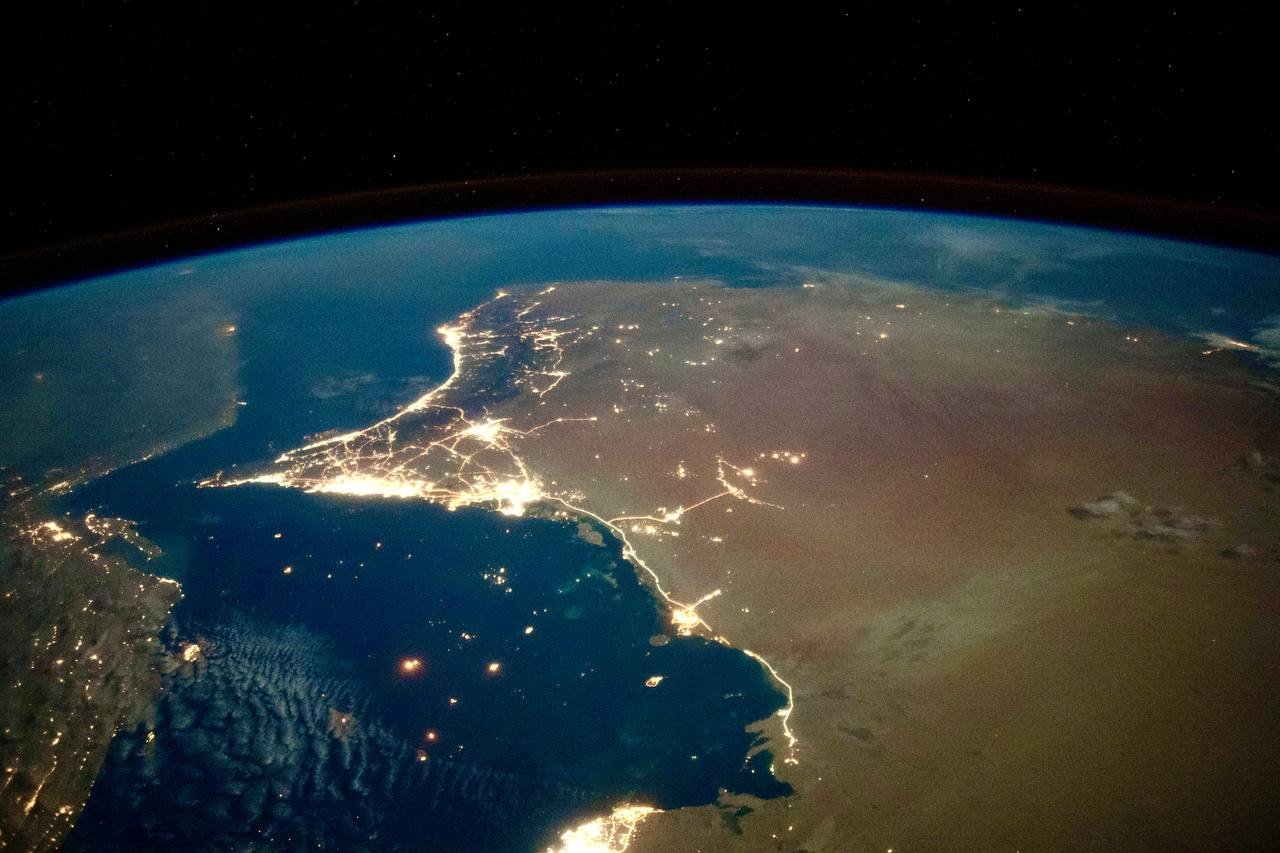 австралия ночью из космоса