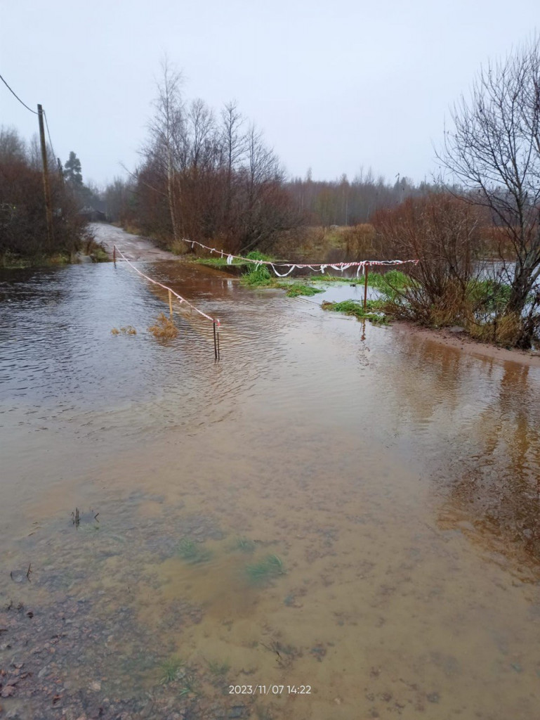 Большая вода не уходит из деревни под Приозерском, где затопило мост (фото)  › Статьи › 47новостей из Ленинградской области