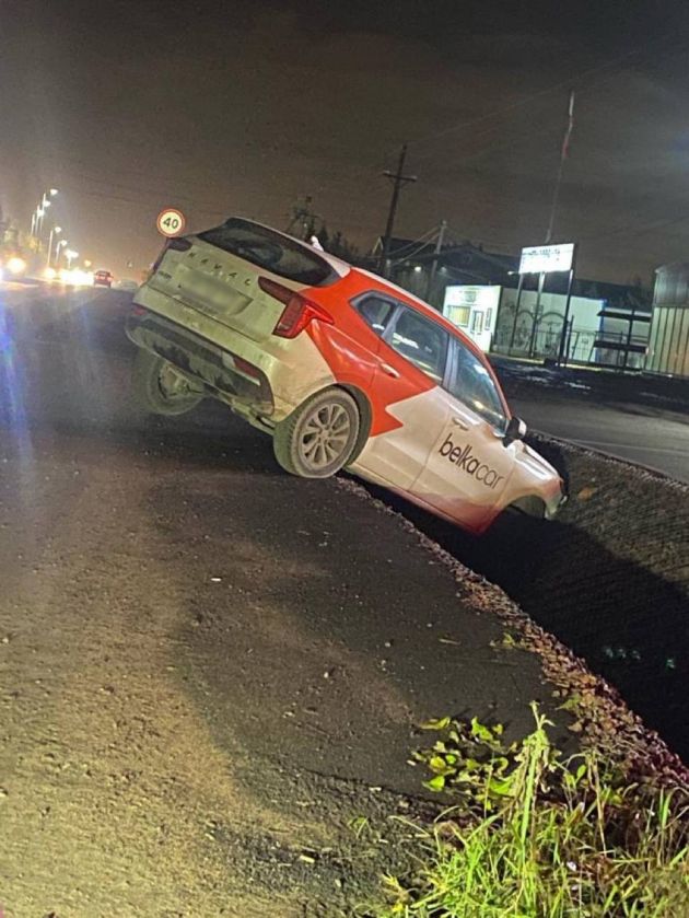 Фото: Каршеринг встал на дыбы на Ропшинском шоссе › Статьи › 47новостей ...