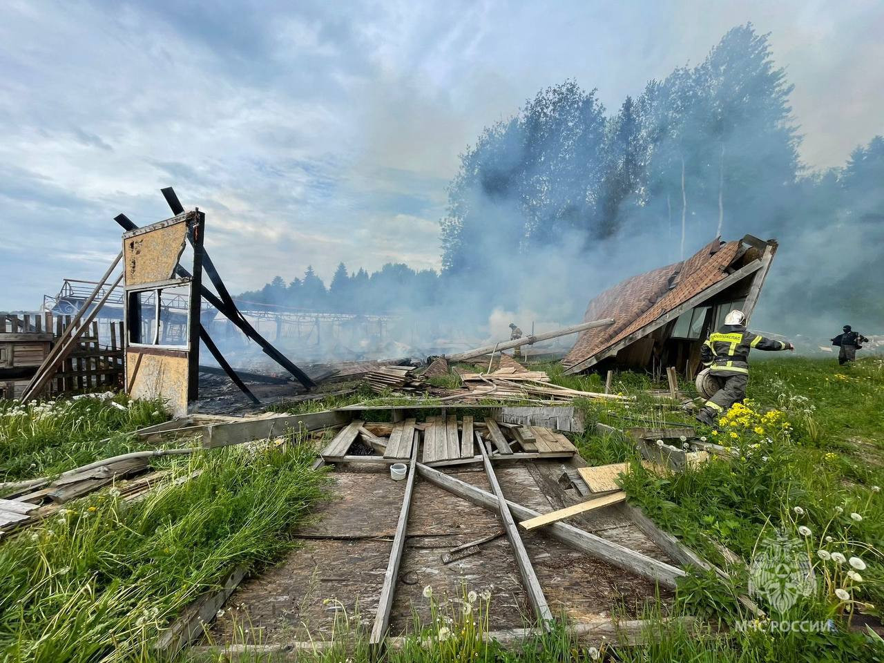 Фото: В Заостровье сгорела конюшня. Погибли собаки и куры | 02.06.2024 |  ЛенОбласть - БезФормата