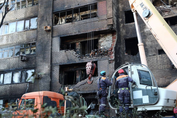 В пострадавший от падения самолета дом в Ейске возвращаются жильцы