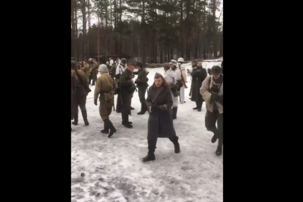 Видео: Под Дусьево русская сила солдатская готова гнать немцев за Волхов