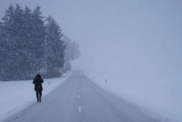 МЧС предупреждает о сильном гололеде и снегопадах в Ленобласти на выходных