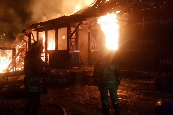 Из сгоревшего дома под Выборгом спасли женщину с ожогами лица и рук