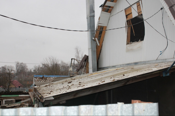 В Тульской области взрыв украинского беспилотника повредил пять домов