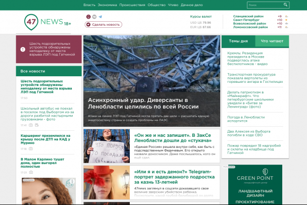 47news в десятке самых цитируемых изданий Петербурга и Ленобласти по итогам квартала