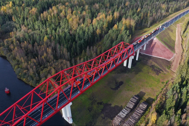 Путин по видеосвязи открыл новый мост через Свирь в Подпорожье
