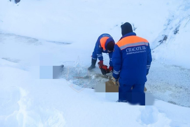 В Синявино на льду нашли погибшую