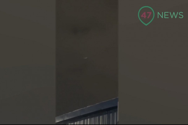 «Дрон над базой летит. Вот он». Показываем полет беспилотника, ударившего по терминалу в порту Усть- Луги