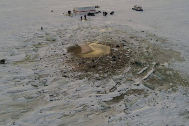 Подводный робот обнаружил корпус вертолета МЧС, рухнувшего в Карелии