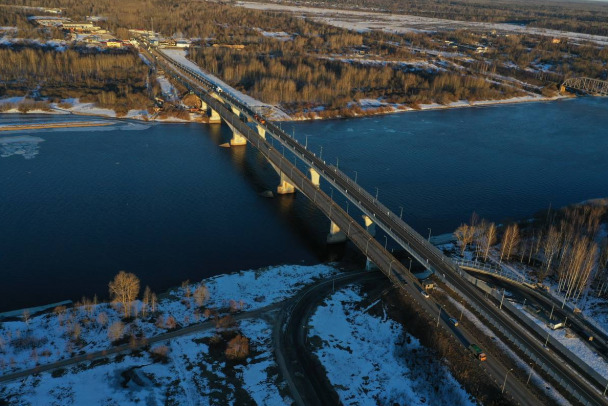 Мост-гигант в Киришском районе открыли на 2 года раньше