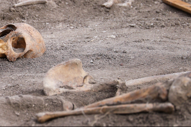На заброшенном заводе в Пикалёво раскопали человеческие кости