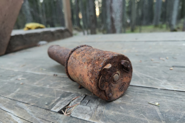 В мемориальной зоне Куутерселькя 1944 в Рощино оставили гранату на боевом взводе
