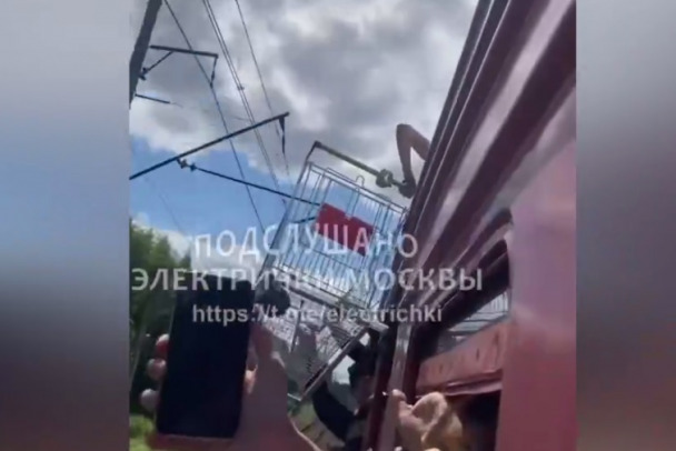 Полиция ищет очевидцев веселья с тележкой на крыше электрички в Гатчинском районе