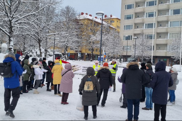 В Финляндии прошли митинги за открытие границы с Россией