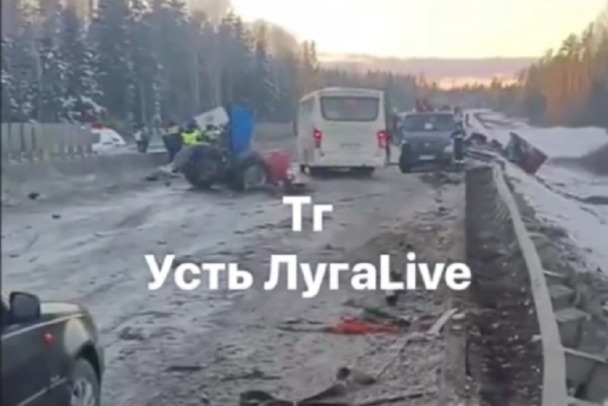 ДТП с участием пяти машин у Усть-Луги обошлось без пострадавших