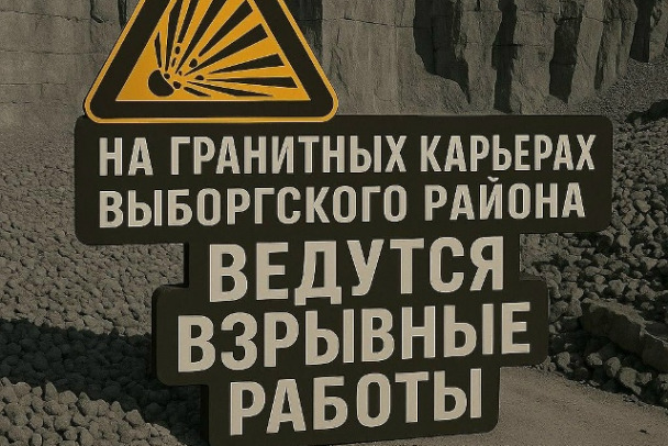 Взрывные работы в карьерах Выборгского района начнутся с понедельника
