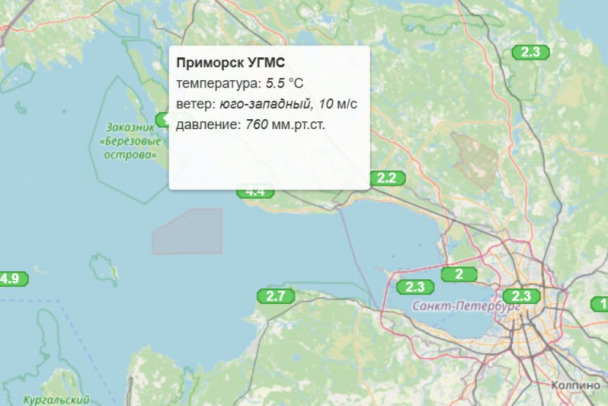 Температура в Ленобласти утром перевалила за плюс пять градусов