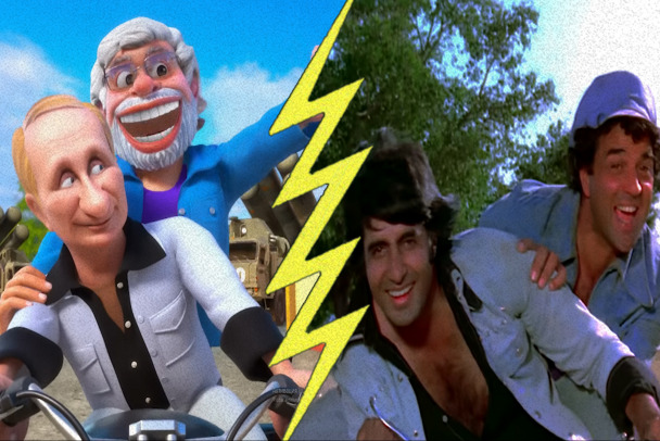 Путин и Моди встретились в Болливуде. Получился мультик