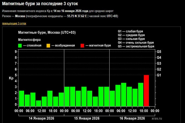 На Земле внезапно началась магнитная буря. В небе над Петербургом и Ленобластью может засиять