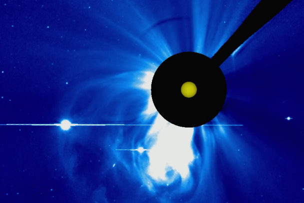 Солнце выдало очень мощный двойной взрыв