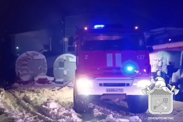 В ангаре, который загорелся во Мге, находилось подсобное хозяйство. Были спасены бараны