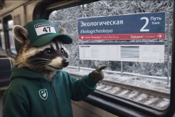 Следующая станция - Экологическая. На платформе в поселке, где месяцами лежал тепловоз РЖД, сменили табличку