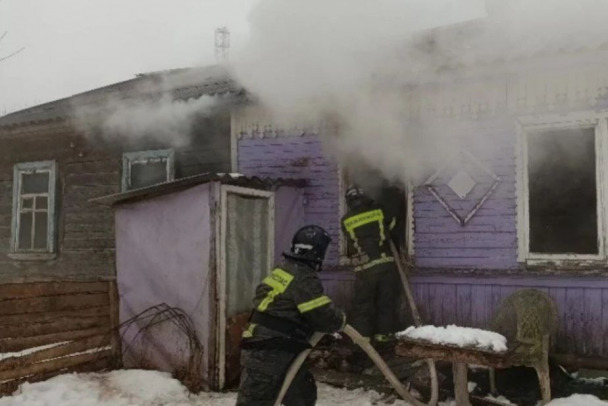 В деревне близ Сланцев в огне нашли человеческие останки