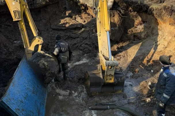 В дома Рахьи вода уже идет по новой трубе