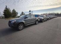 пикапы, переданные КУГИ Ленобласти защитникам ленинградского неба