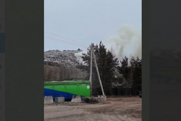 За полигоном в Лепсари наблюдают после возгорания