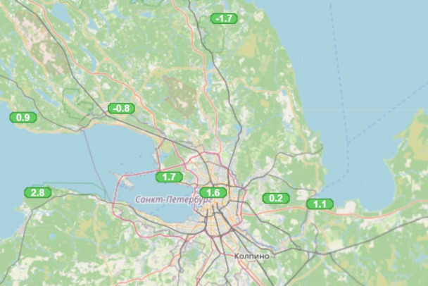 В Ленобласти с утра температура ниже нуля