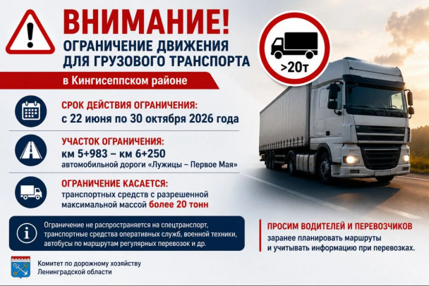 У Усть-Луги на четыре месяца закрывают мост для сверхтяжелых большегрузов