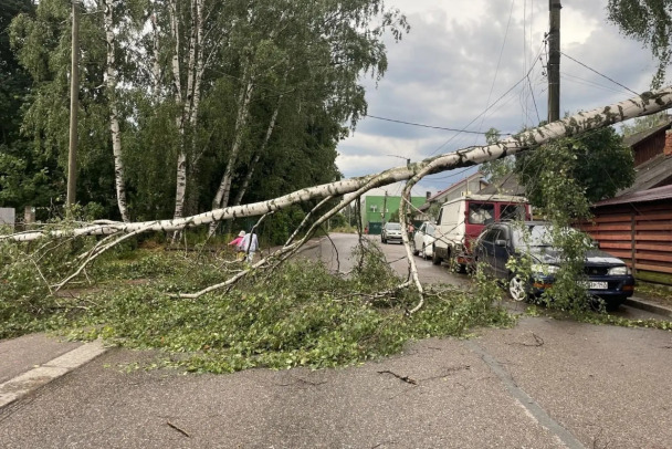 Выборг после ливня 27 июля 