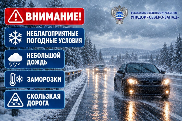 Водителей предупреждают о ночных заморозках
