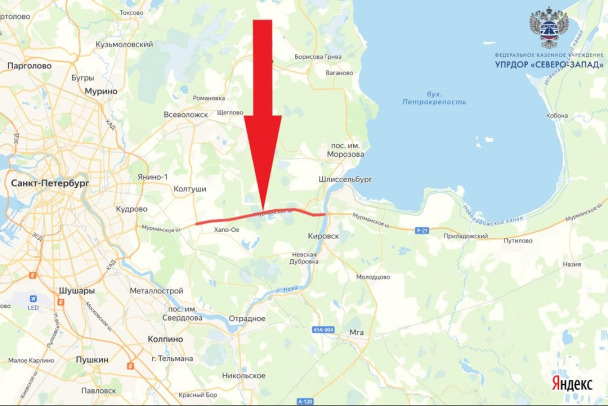Автомобилистам - терпения. С 22 сентября на Коле месяц будут перекрывать полосы между Разметелево и Кировском